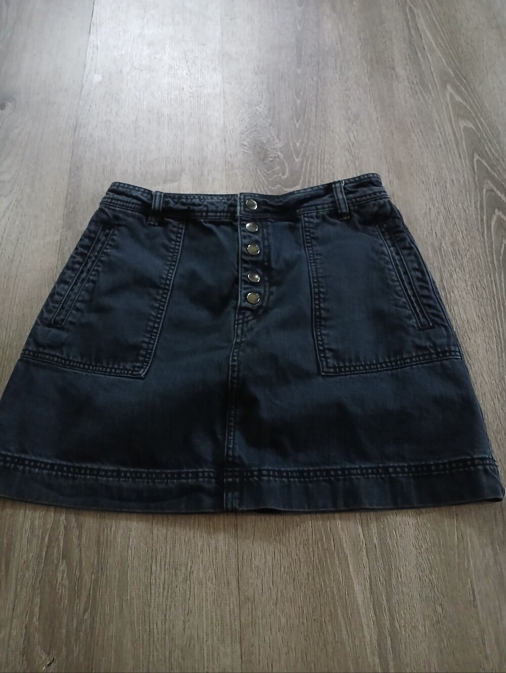 Free PeopleDenim Button-Front Women's Skirt